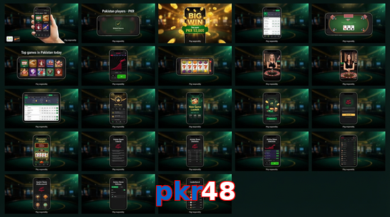 Main screen of Pkr48 bet page for PK players